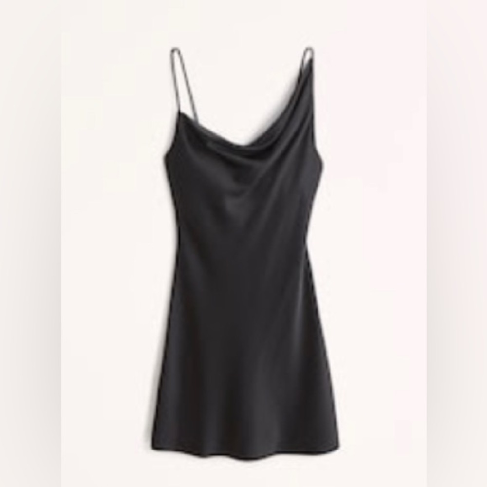 Abercrombie & Fitch Asymmetrical Cowlneck Mini Dress